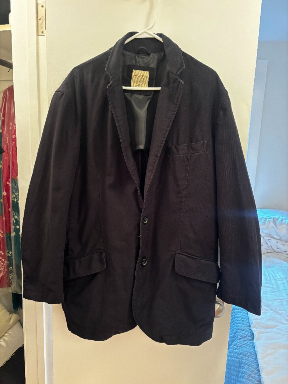 Men's Black Sonoma Life+Style Two Button Sport Coat Size Large